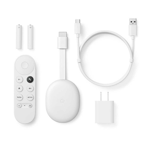 Комплект поставки Chromecast with Google TV